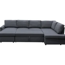 Bäddsoffa U-modell mörkgrå - Tärnö