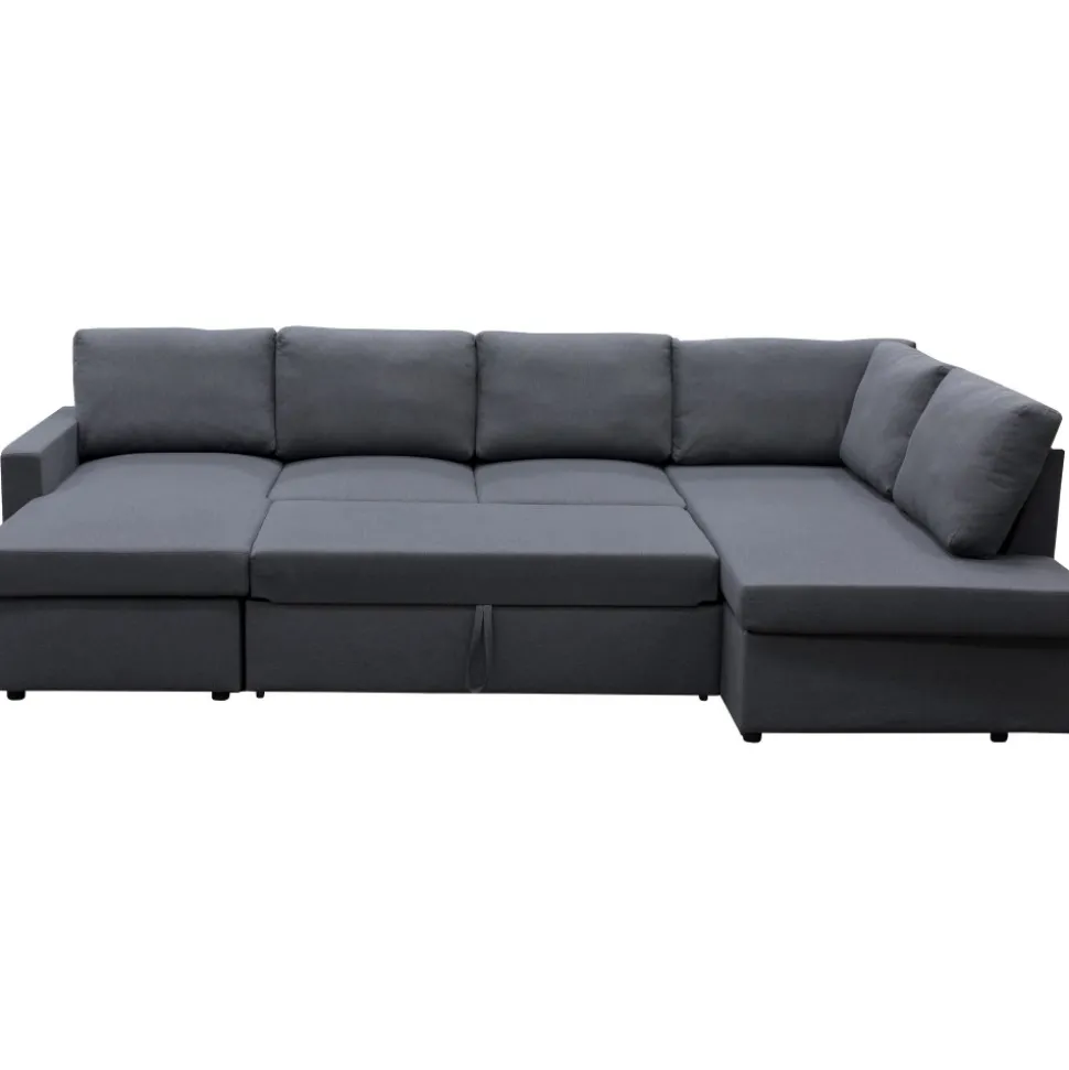 Bäddsoffa U-modell mörkgrå - Tärnö