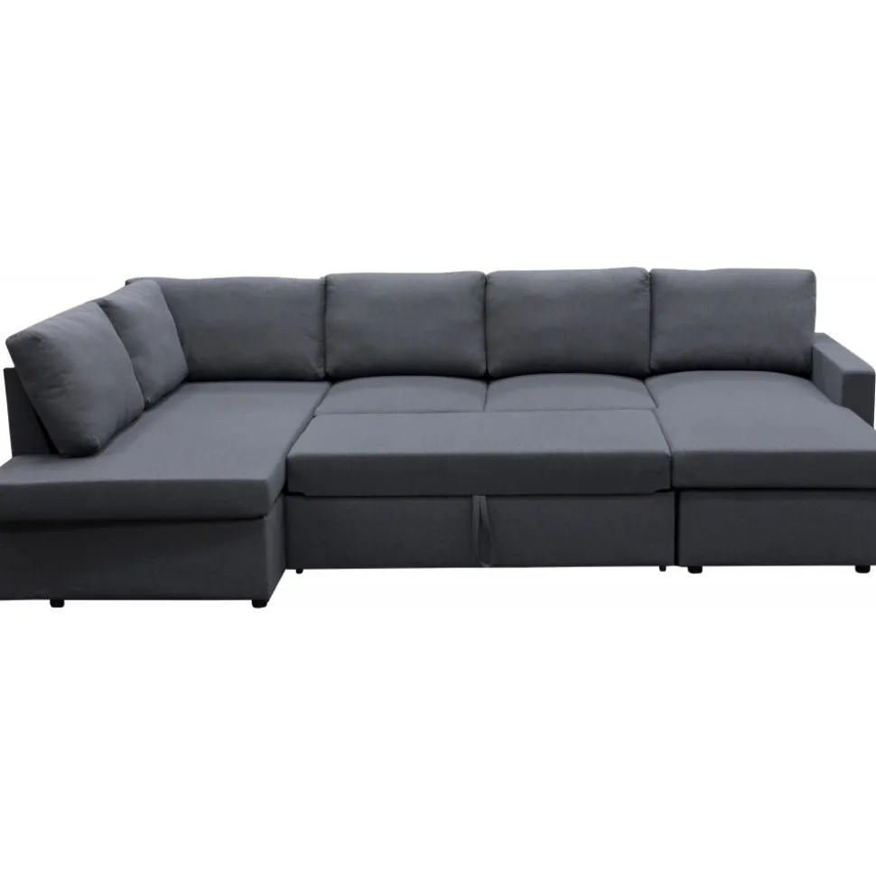 Bäddsoffa U-modell mörkgrå - Tärnö