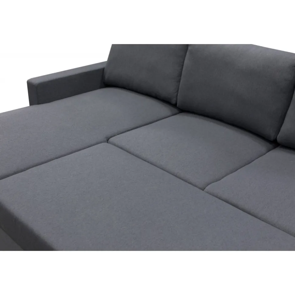 Bäddsoffa U-modell mörkgrå - Tärnö + Textilrengöring för möbler