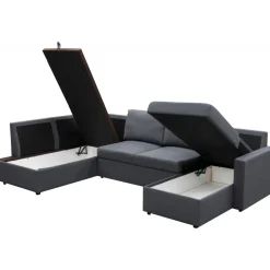 Bäddsoffa U-modell mörkgrå - Tärnö + Textilrengöring för möbler