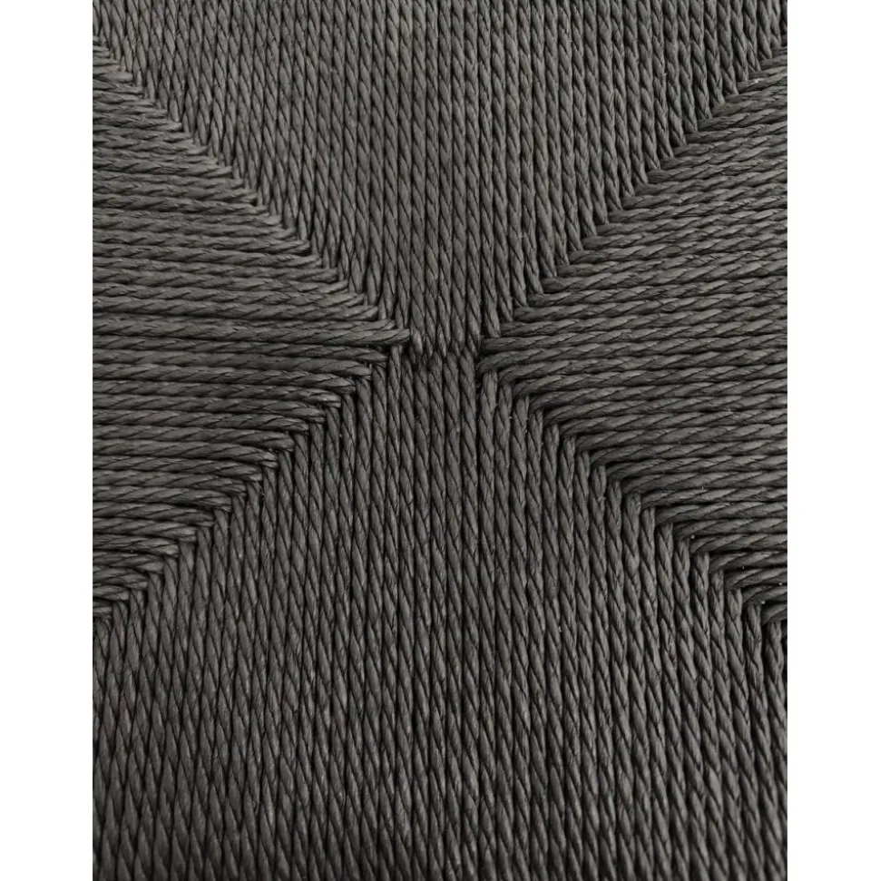 Bella utestol i svart metall med svart repsits + Rengöringsmedel för utemöbler