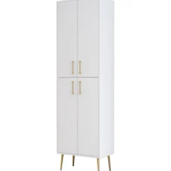 Berlin skåp - Vit/guld