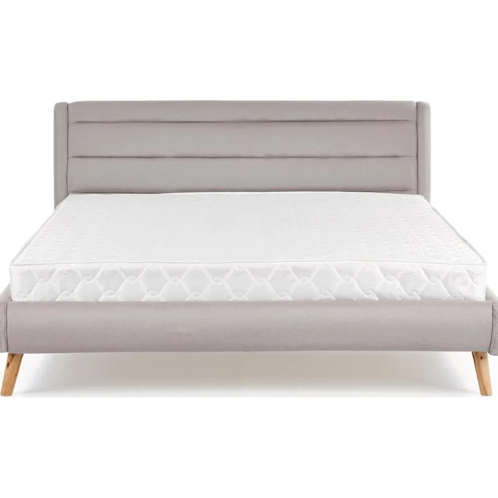 Bernard grå sängram 160x200 cm + Möbeltassar