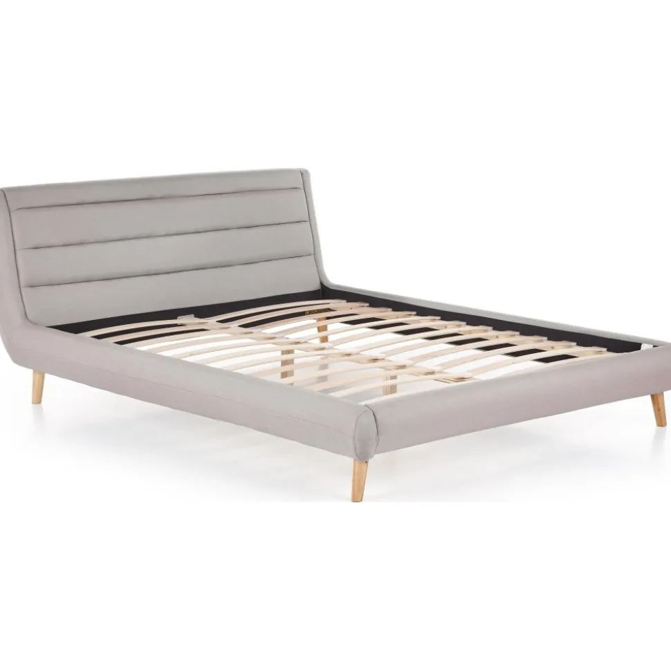 Bernard grå sängram 160x200 cm + Möbeltassar