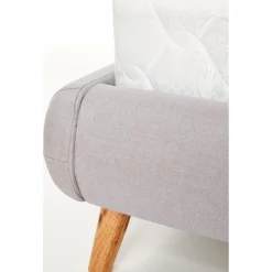 Bernard grå sängram 160x200 cm + Möbeltassar