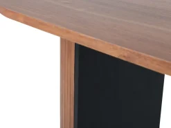 Bianca ovalt matbord 200x90 cm - Valnöt + Möbeltassar