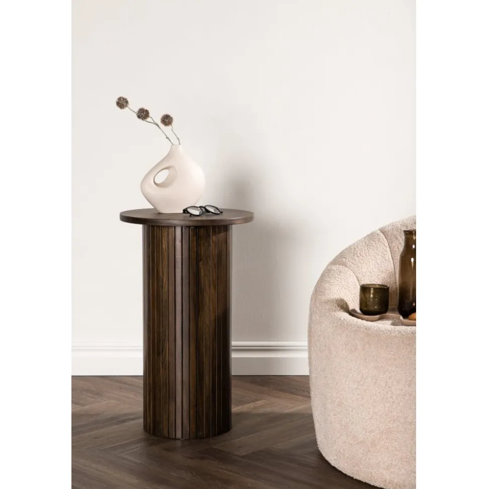 Bianca sidobord Ø40 cm - Mocka