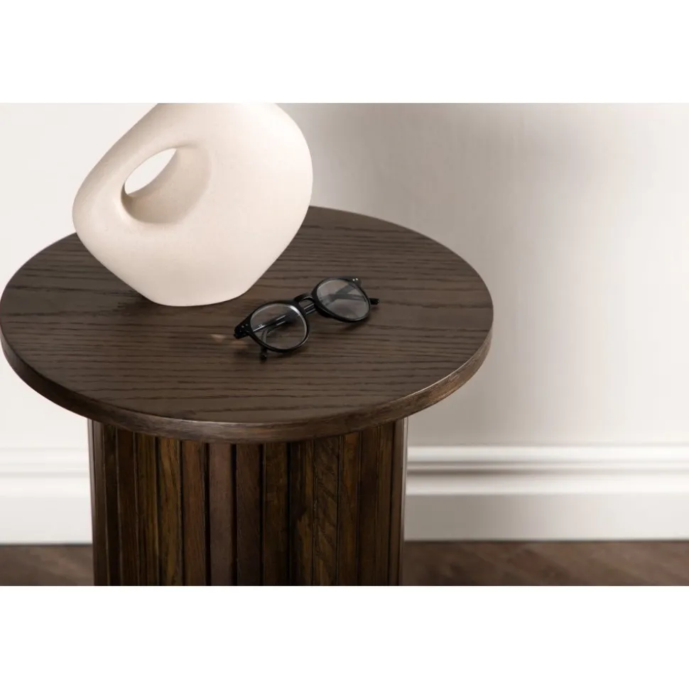 Bianca sidobord Ø40 cm - Mocka