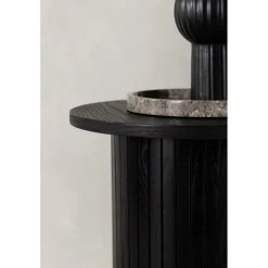 Bianca sidobord Ø40 cm - Svart