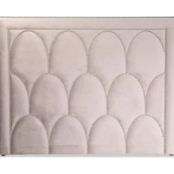 Bianca sänggavel 160 cm - Gråbeige (Sammet)