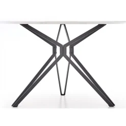 Bibbi runt matbord Ø120 cm i vit högglans