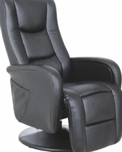 Bibi reclinerfåtölj i svart konstläder