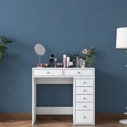 Bijou sminkbord 8 - 90 x 44,5 cm - Vit