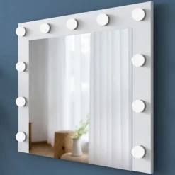 Bijou sminkbord med spegel 19 - 120 x 44,5 cm - Vit