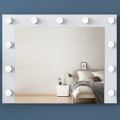 Bijou sminkbord med spegel 19 - 120 x 44,5 cm - Vit