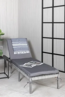 Bilbao solsäng - Grå + Rengöringsmedel för utemöbler