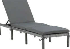 Bilbao solsäng - Grå + Textilskydd för utemöbler