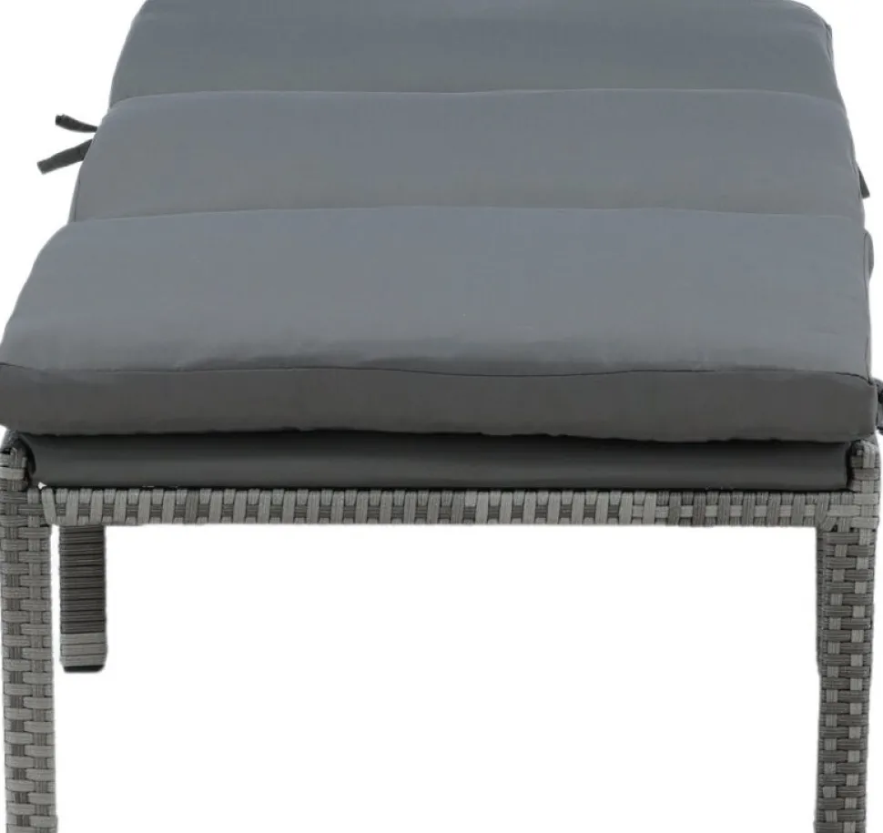 Bilbao solsäng - Grå + Textilskydd för utemöbler