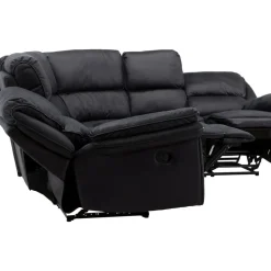 Biosoffa recliner i svart PU