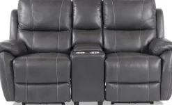 Biosoffa 2-sits recliner elektrisk grå + Möbeltassar