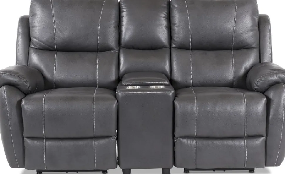 Biosoffa 2-sits recliner elektrisk grå