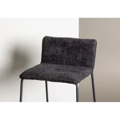 Bisbee barstol - Svart bouclé