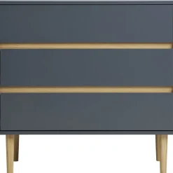 Bisley byrå - Mörkgrå/furu