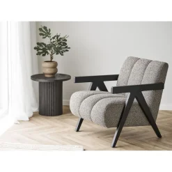 Boavista sidobord Ø48 cm - Mörkbrun