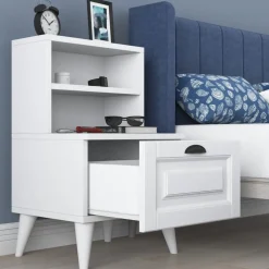 Bodö sängbord - Vit