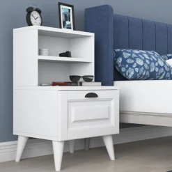 Bodö sängbord - Vit