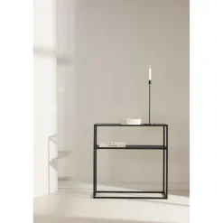 Bogota sidobord 30 x 80 cm - Svart