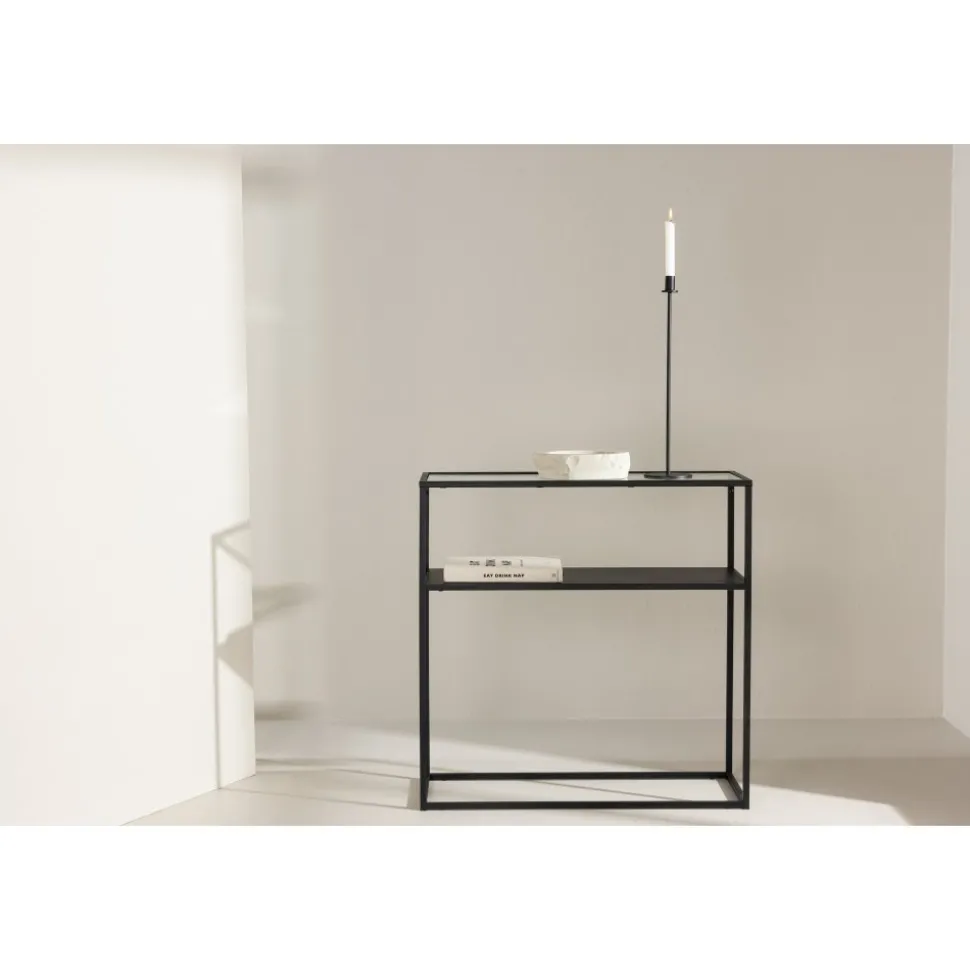 Bogota sidobord 30 x 80 cm - Svart