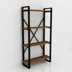 Bokhylla 90 cm bred 150 cm hög - Valnöt