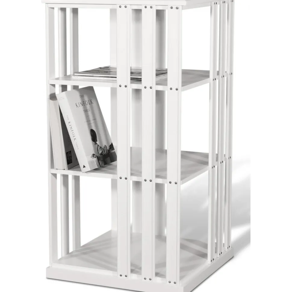 Boksnurra vit - Roterbar 360º - höjd 100 cm