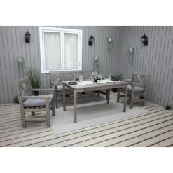 Bollnäs utegrupp - Klassisk grå + Fläckborttagare för möbler