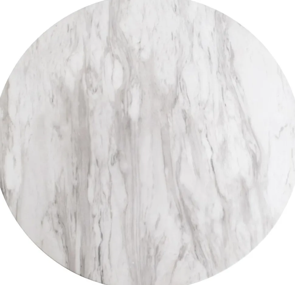 Bolzano Barbord 70 x 70 cm - Marmorimitation/svart