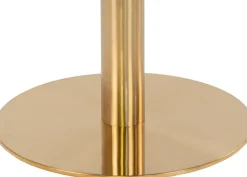 Bolzano Matbord - Marmorimitation/mässing - ø110