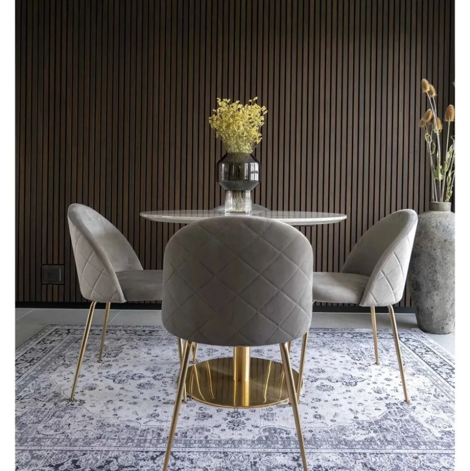 Bolzano matgrupp - Vit/grå + 3.00 x Möbeltassar