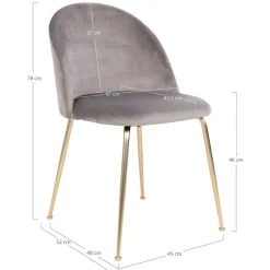 Bolzano matgrupp - Vit/grå + 4.00 x Stolsdyna