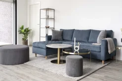 Bolzano Soffbord 70 x 70 cm - Marmorimitation/mässing