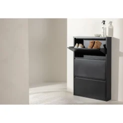 Bonito skoskåp - Svart