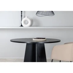 Bootcut matbord Ø110 cm - Svart