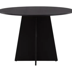 Bootcut matbord Ø110 cm - Svart