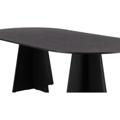 Bootcut matbord 230 x 115 cm - Svart