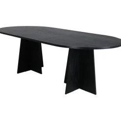 Bootcut matbord 230 x 115 cm - Svart