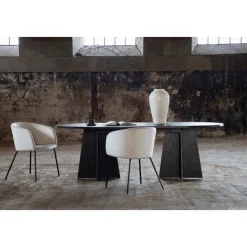 Bootcut matbord 230 x 115 cm - Svart