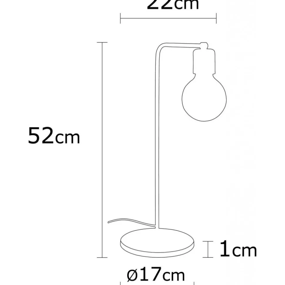 Bordslampa - Svart/koppar
