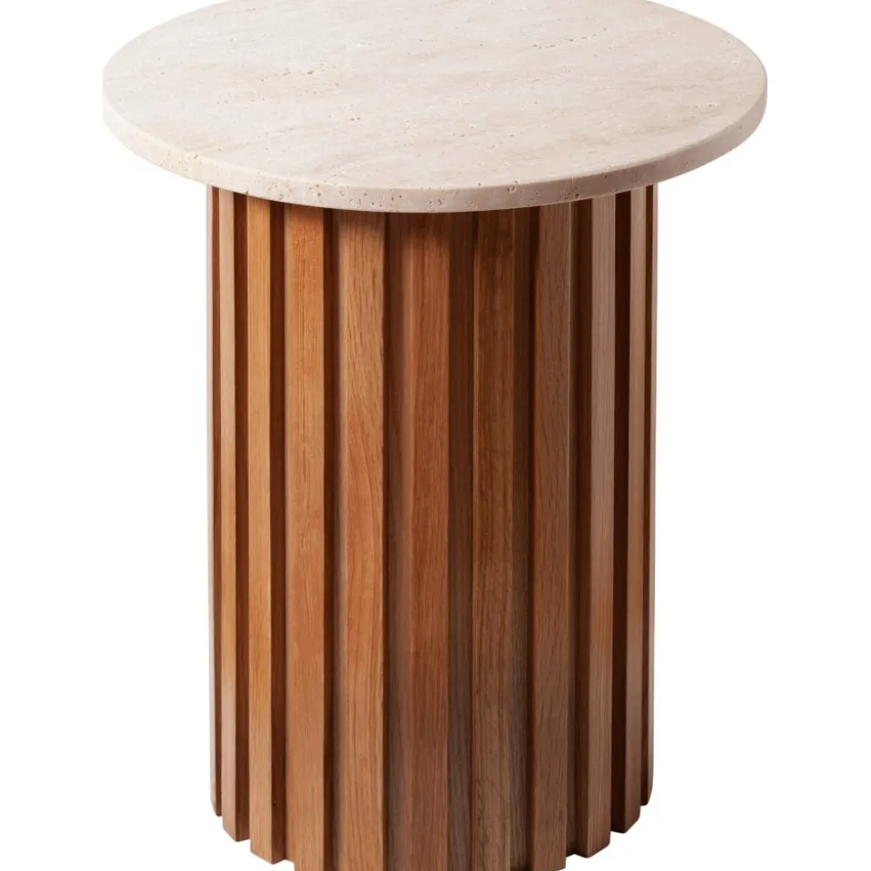 Bordsskiva travertin - Ø50 cm