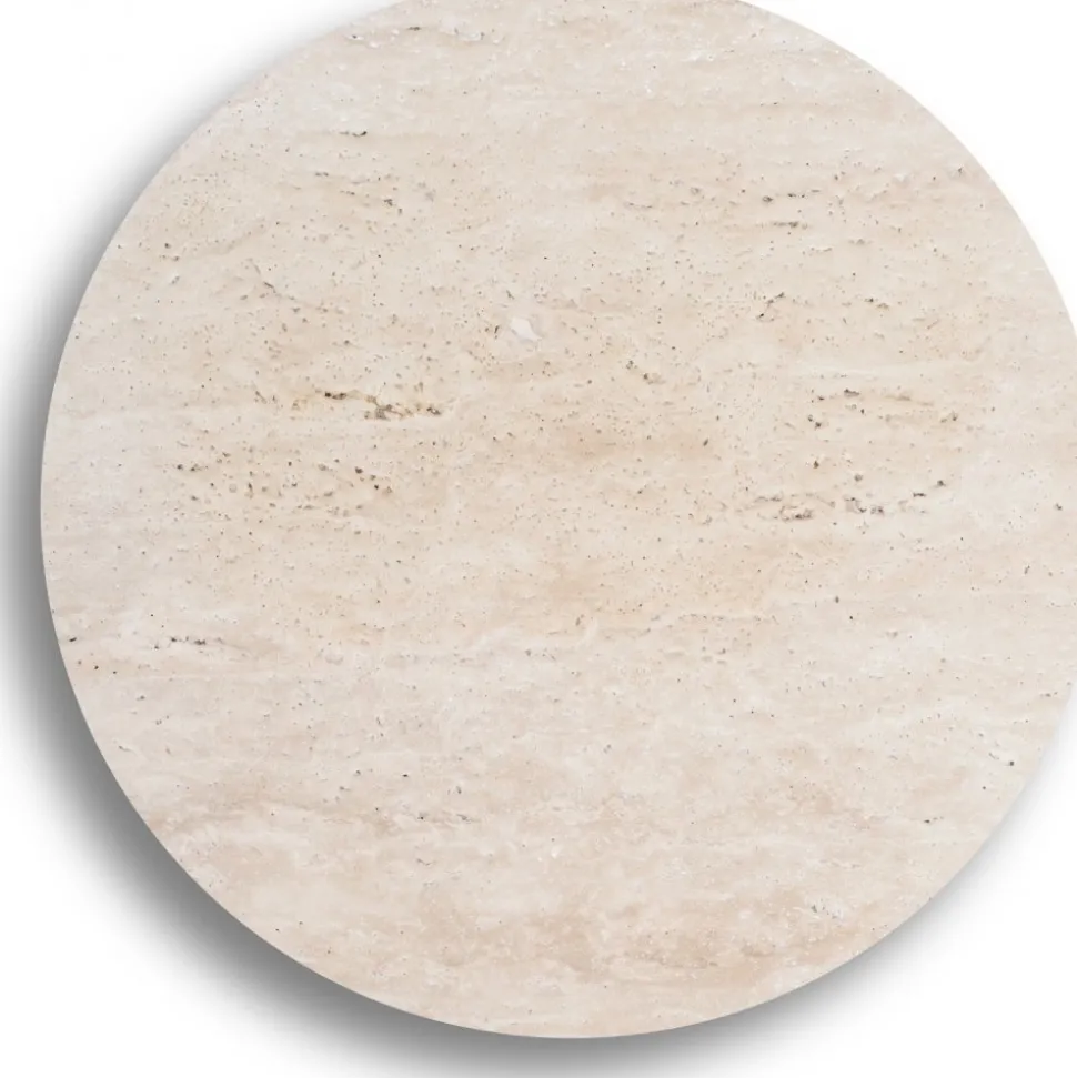 Bordsskiva travertin - Ø85 cm